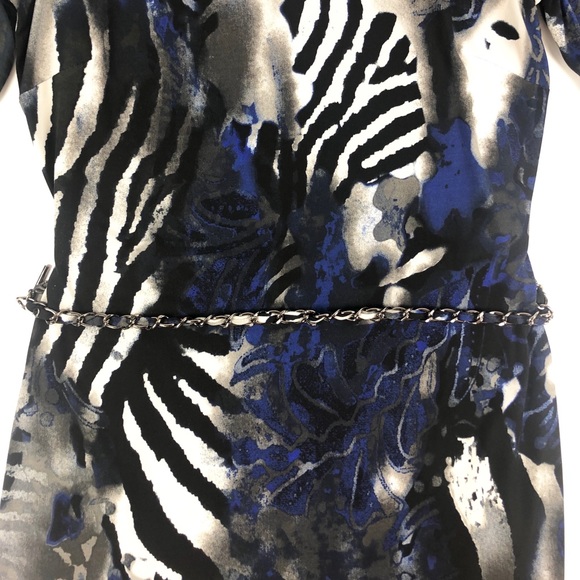 Cache Zebra Mock Neck Open Back Top - Picture 8 of 8